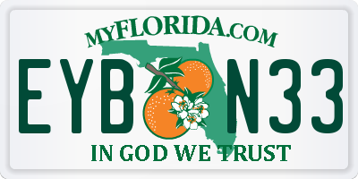 FL license plate EYBN33