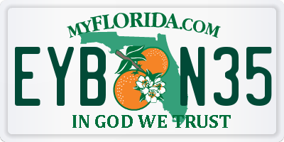FL license plate EYBN35