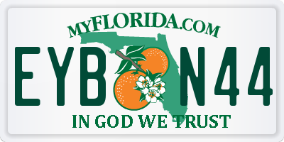 FL license plate EYBN44