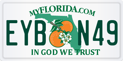 FL license plate EYBN49