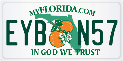 FL license plate EYBN57