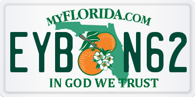 FL license plate EYBN62