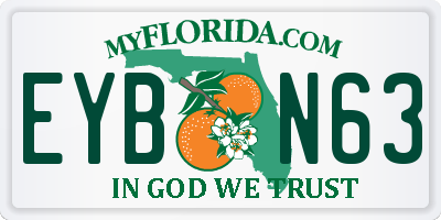 FL license plate EYBN63