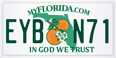 FL license plate EYBN71