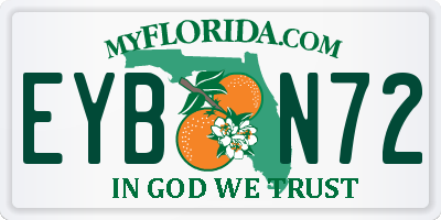 FL license plate EYBN72