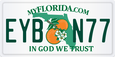 FL license plate EYBN77