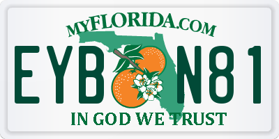 FL license plate EYBN81