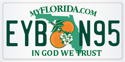 FL license plate EYBN95