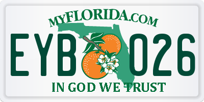 FL license plate EYBO26
