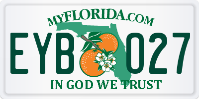 FL license plate EYBO27
