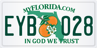 FL license plate EYBO28