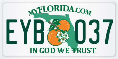 FL license plate EYBO37