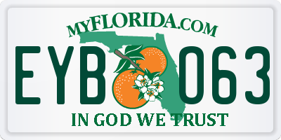 FL license plate EYBO63