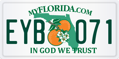 FL license plate EYBO71