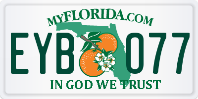 FL license plate EYBO77