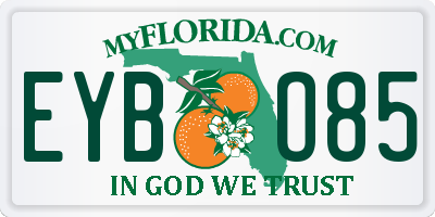 FL license plate EYBO85