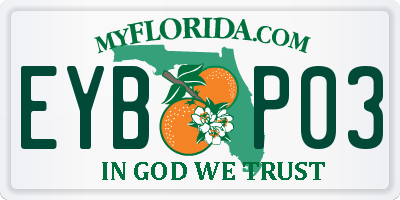 FL license plate EYBP03