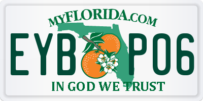 FL license plate EYBP06