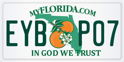 FL license plate EYBP07