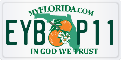 FL license plate EYBP11