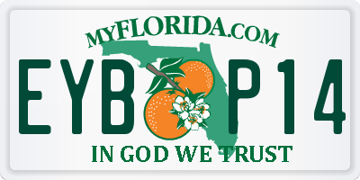 FL license plate EYBP14