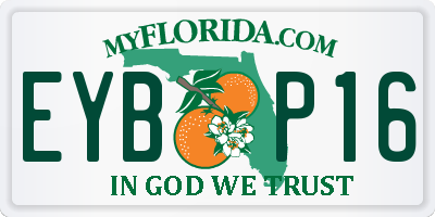 FL license plate EYBP16