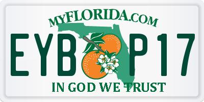 FL license plate EYBP17