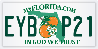 FL license plate EYBP21