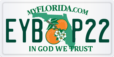 FL license plate EYBP22