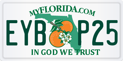 FL license plate EYBP25