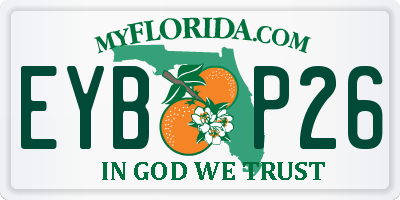 FL license plate EYBP26