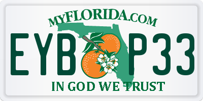FL license plate EYBP33