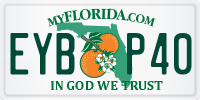 FL license plate EYBP40