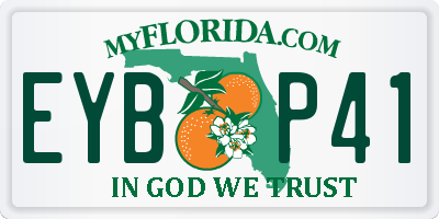 FL license plate EYBP41