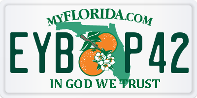 FL license plate EYBP42