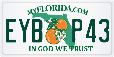 FL license plate EYBP43
