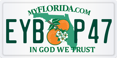 FL license plate EYBP47
