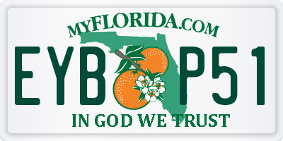 FL license plate EYBP51