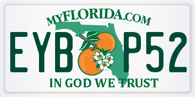 FL license plate EYBP52