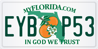 FL license plate EYBP53