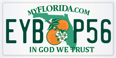 FL license plate EYBP56