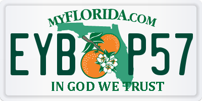 FL license plate EYBP57