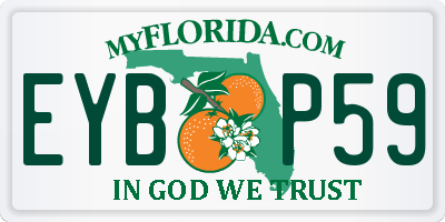 FL license plate EYBP59