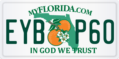 FL license plate EYBP60