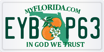 FL license plate EYBP63