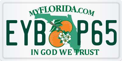 FL license plate EYBP65