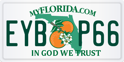 FL license plate EYBP66
