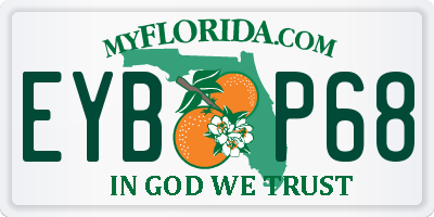 FL license plate EYBP68