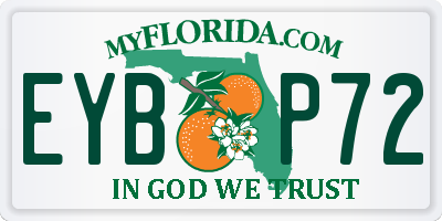 FL license plate EYBP72
