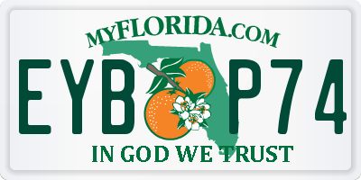 FL license plate EYBP74